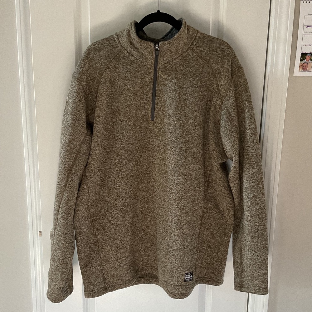 Eddie Bauer Long Sleeve Radiator Fleece 1/4 Zip Pullover - 2XL - Bronze
